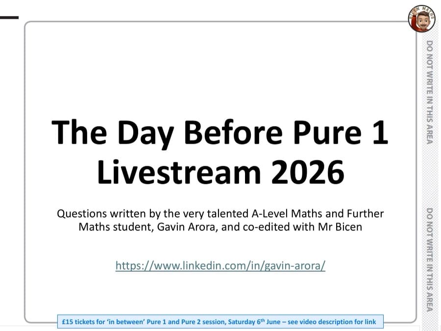 The Day Before Pure 1 2026: first page